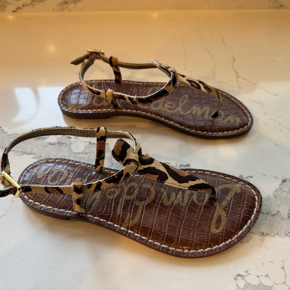Sam Edelman Brown and Black Strappy Sandals only worn once!